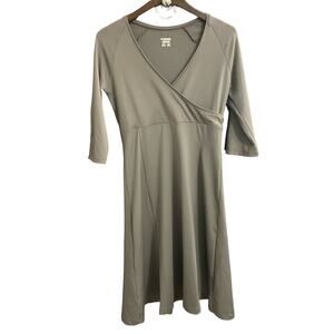 Columbia Gray women's stretch maternity yoga dress Size Medium
